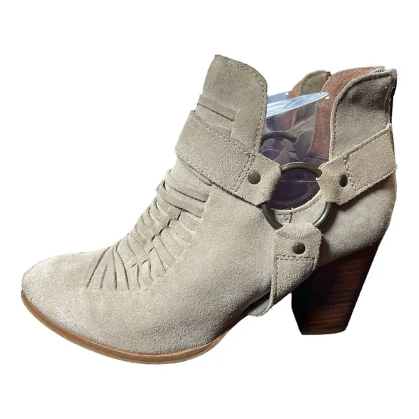 SEYCHELLES 'Impossible' Sand Suede
Leather Ankle Booties 9.5 - Image 2