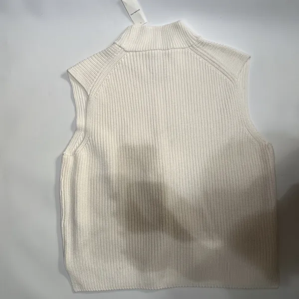 NWT Abercrombie & Fitch XL Off White Sweater Vest - Image 8