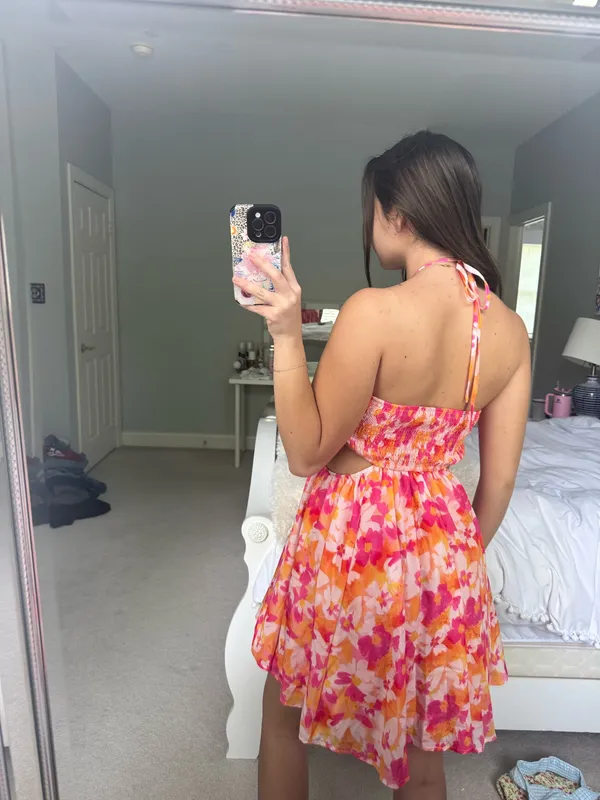 Boutique Floral sunset flowy dress - Image 3