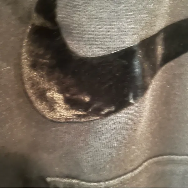 Nike Black Hoodie Small Velour Check - Image 6
