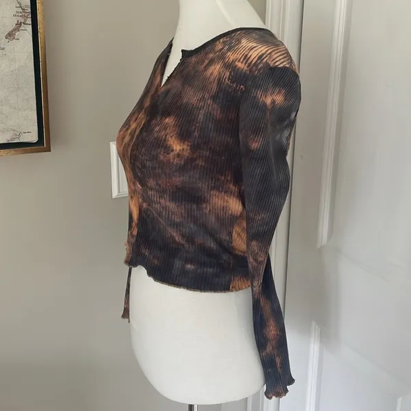 Cutest 😍😍 Long Sleeve Cropped Tie Dyed Vintage Y2K Top - Image 7