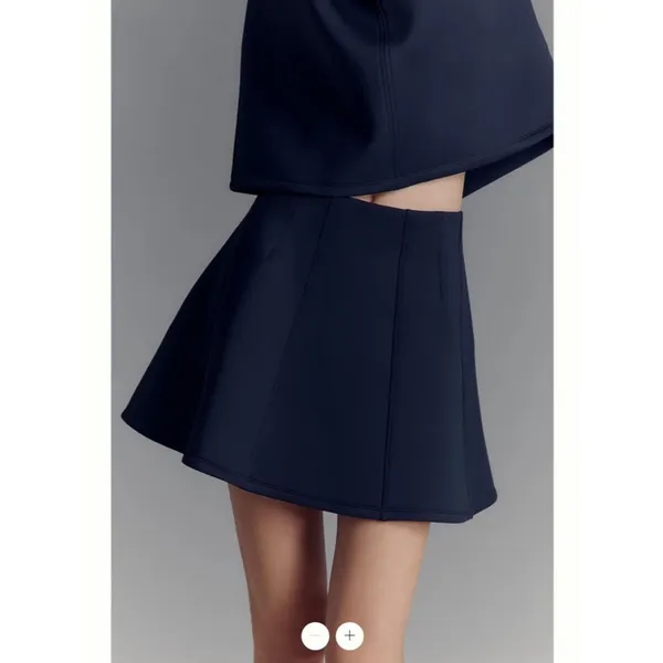 By Anthropologie Seamed Mini SkirtN - Image 2