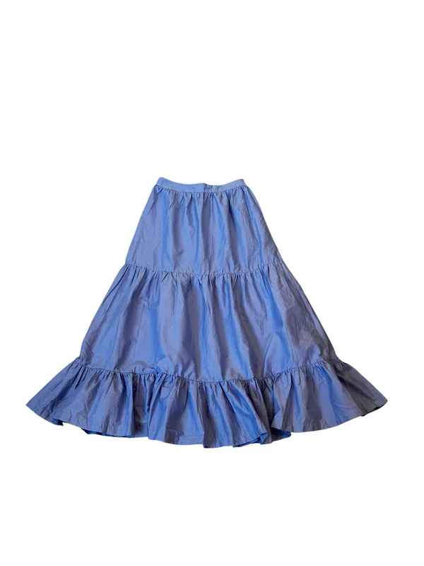 Japna Tiered Ruffled Maxi Skirt & Ruffle Crop Top European Summer Cottagecore - Image 4