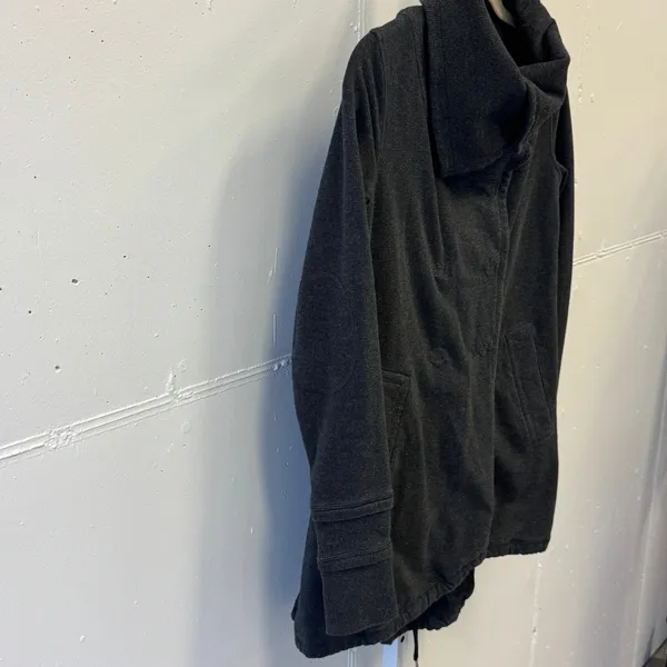 Lululemon Gratitude Wrap Heathered Inkwell Cardigan‎ Shawl Collar Size 6 - Image 7