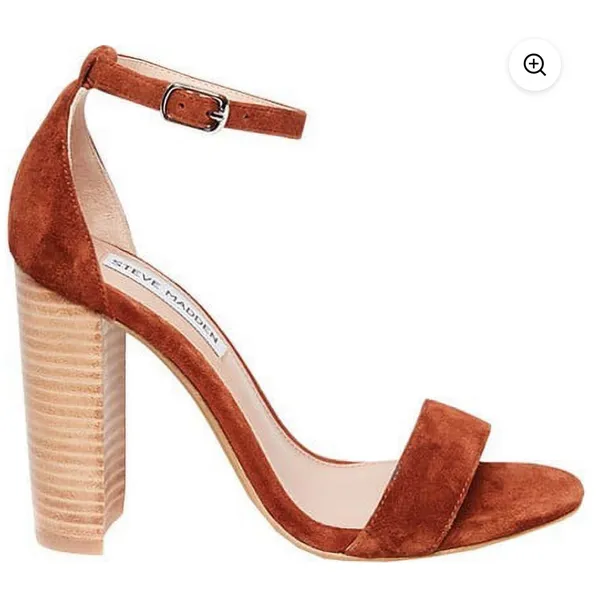 Steve Madden Carrson Suede Heeled Sandal (Women's) - Image 2