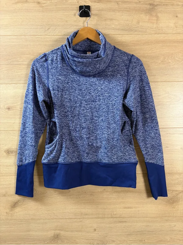 Lucy Activewear Blue Funnel Neck Cardio Pullover XS - Image 3