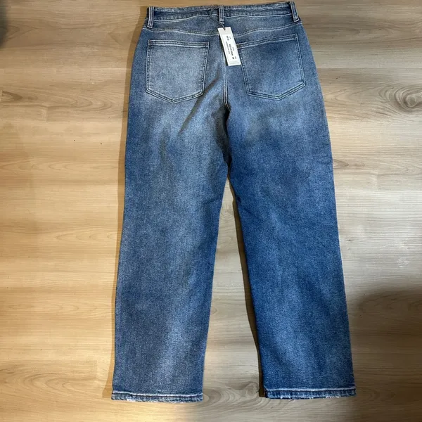 JUSTUSA Distressed Dad Jean Medium Denim 30 Womens AB132 NEW - Image 9