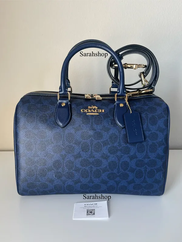 Coach Rowan Large Satchel Bag In Signature Canvas - Image 2