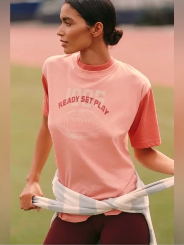 Anthropologie Daily Practice Runner Cotton Blend Tee Size XXS NWT - Image 2