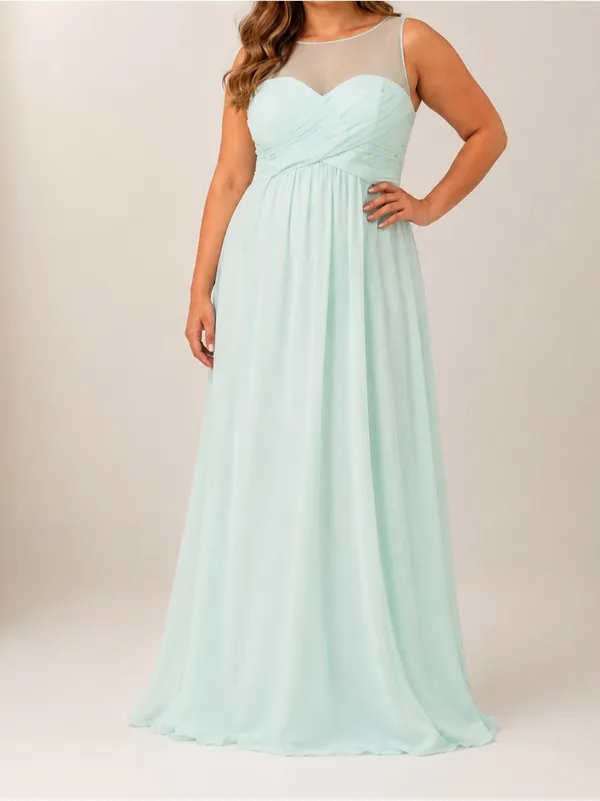 Kleinfeld Morning Mist Bridesmaid Maxi Dress Formal Wedding Gown - Image 10