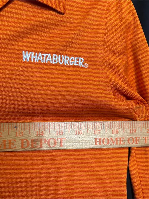 Whataburger women’s size small long sleeve employee blouse - Image 7