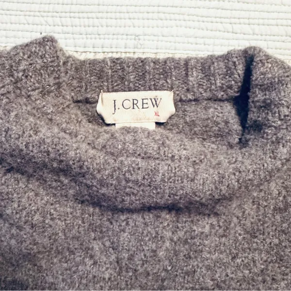 J.Crew Cuffed Mockneck Wool Sweater - Image 3