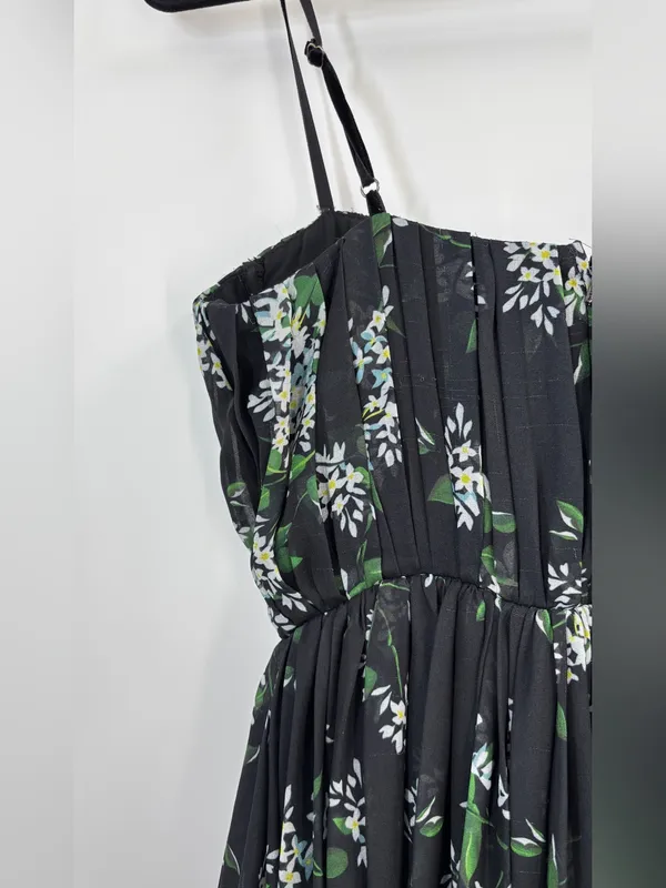 Sau Lee Georgina Gown Black Floral UK4/US0 - Image 8