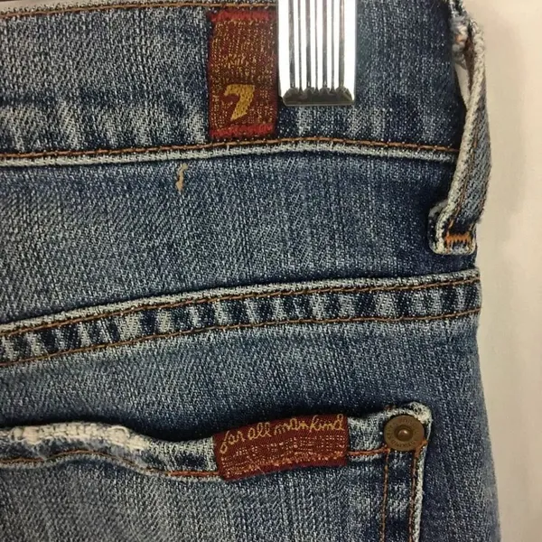 7 for All Mankind Boy Cut Button Fly Jeans 26 - Image 11