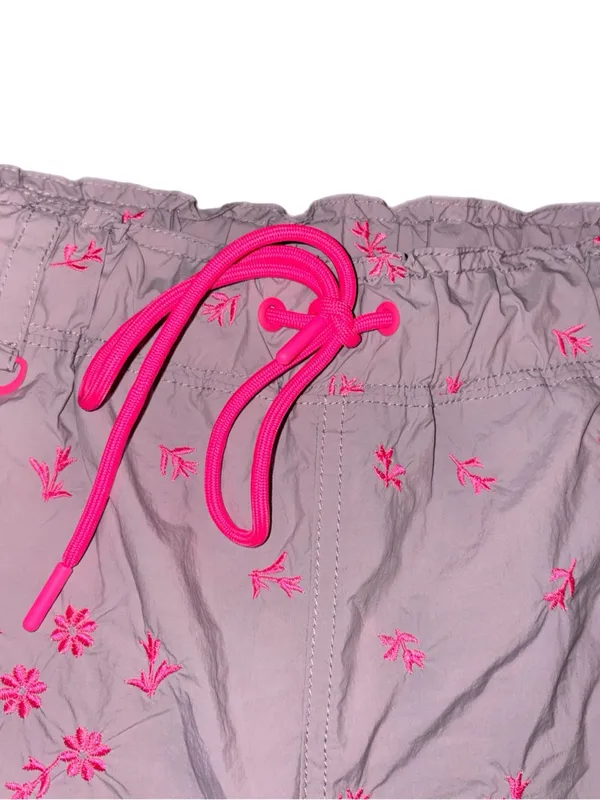 Free People Movement In The Wild Hike Shorts Embroidered Oyster Combo Medium NWT - Image 6