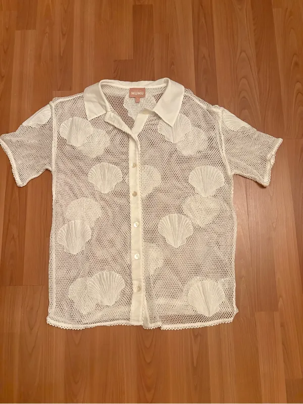Show Me Your Mumu White Mesh Seashell Set Size XS/S - Image 7
