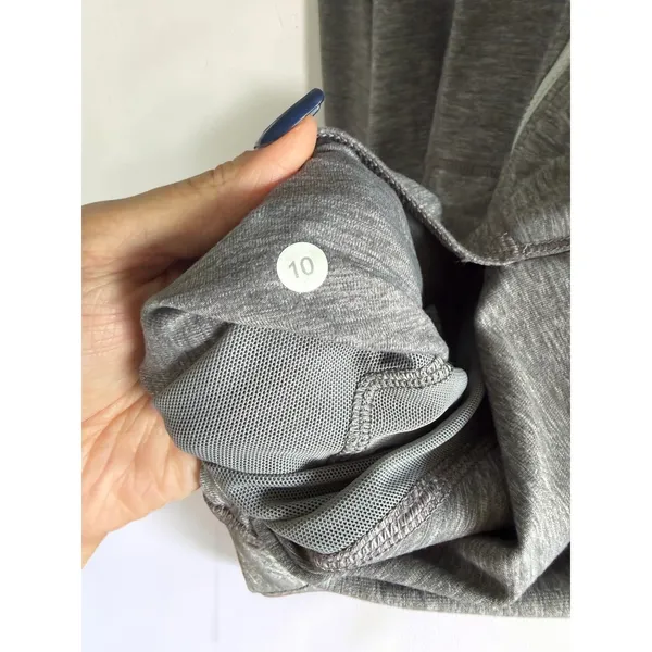 Lululemon Run‎ Swiftly Tech 1/2 Zip Pullover Heathered Grey Space Dye Womens 10 - Image 3