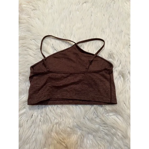 Offline by Aerie Womens Sz Medium The Hugger Longline Racerback Sports Bra Brown - Image 5