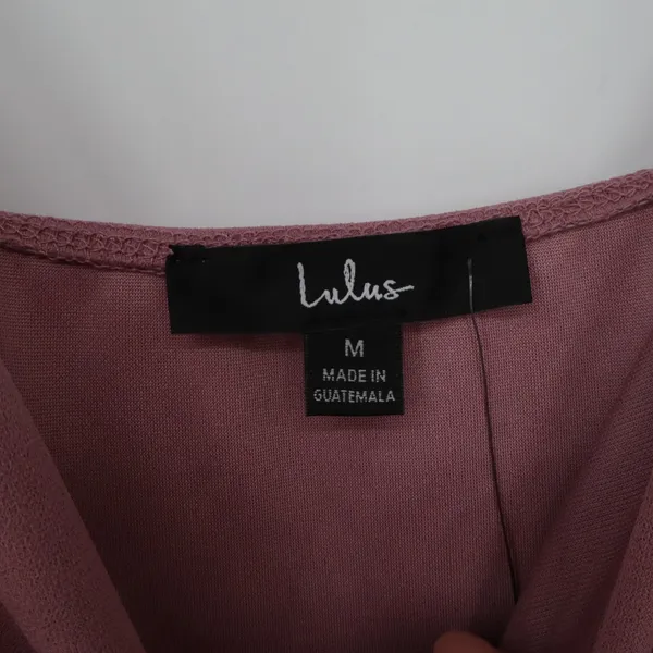 Lulus Dusty Rose Wrap Tulip Skirt Midi Cocktail Dress Medium NWT - Image 2