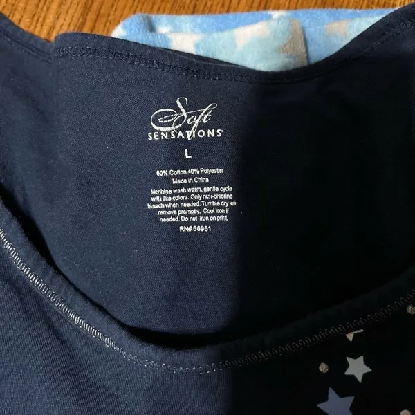 Soft Sensations Pajamas Blue Size L - Image 2