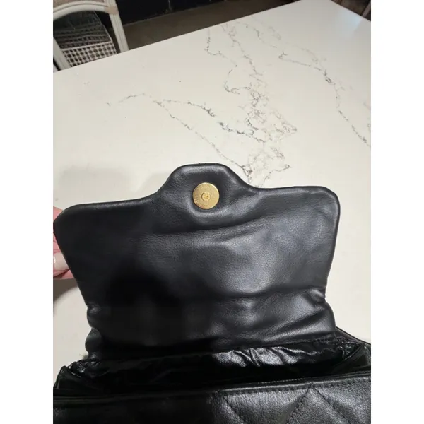 NEW Black Quilted Crossbody Bag OR Clutch Purse 10” - Image 5