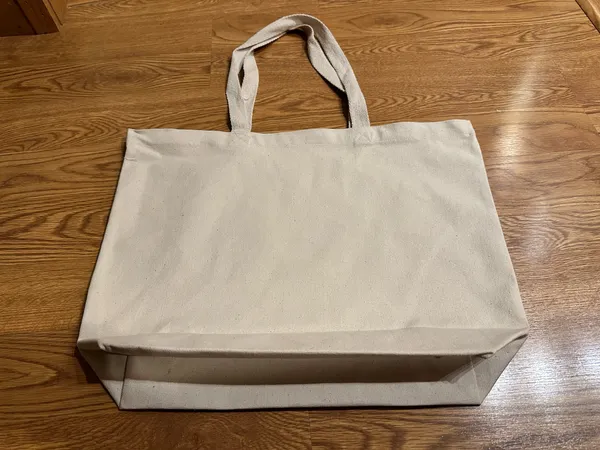 Happy Feet Happy Life Tote Bag Canvas never used Durable Great For Groceries Etc - Image 5