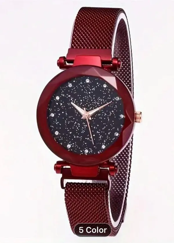 Women's Watch Starry Rhinestone Quartz Watch Elegant Shiny Analog Watch - Image 2