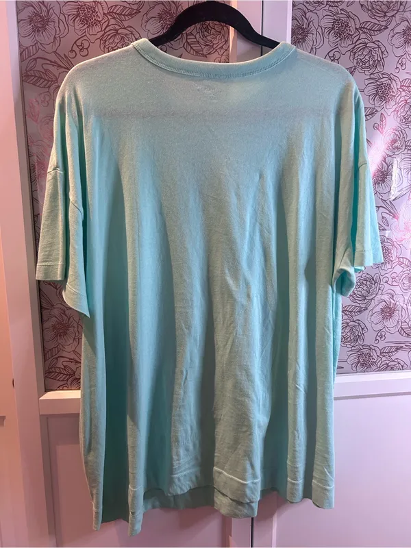 Old Navy Women’s Teal Tunic Crew Neck T‑Shirt - Image 2