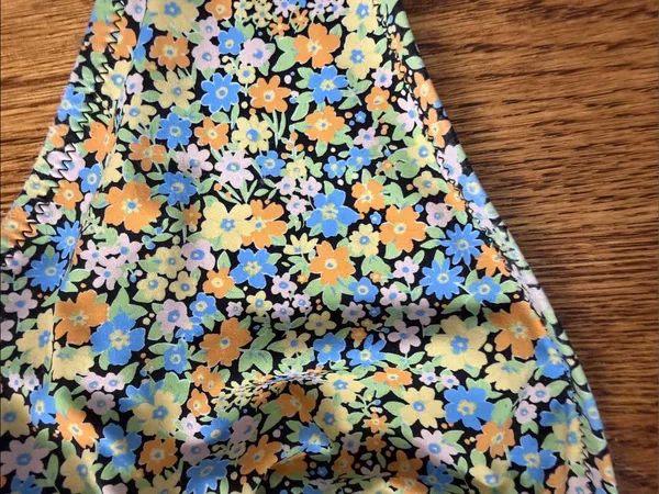 Rhythm. Floral Bikini Top Size L Blue Size L - Image 5