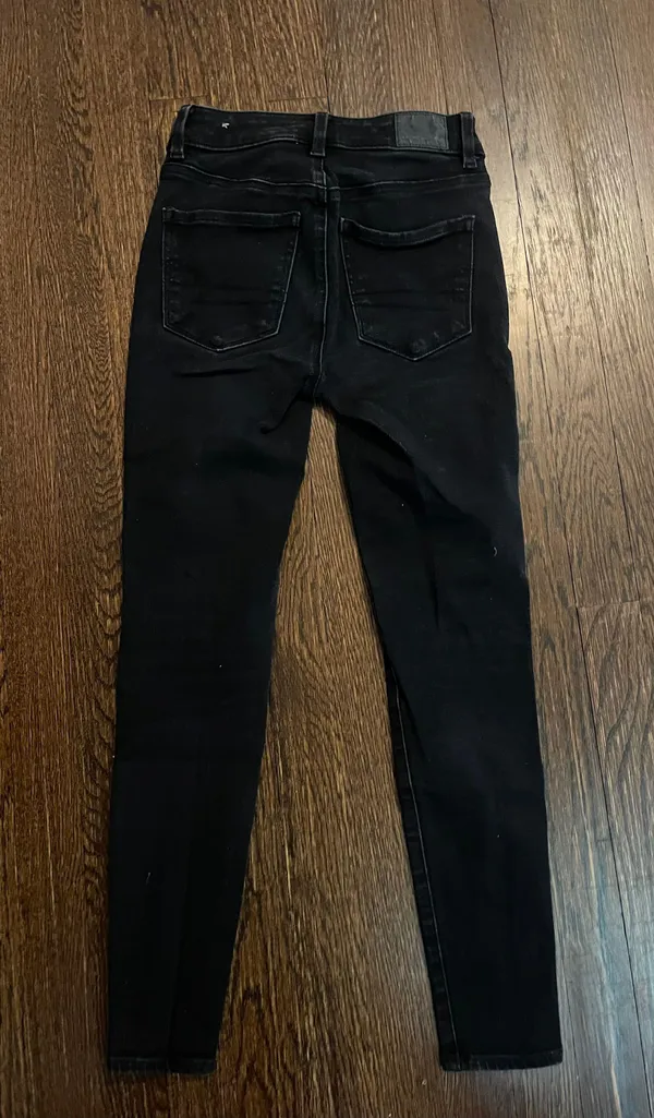 American Eagle Black Hi Rise Jegging - Image 3