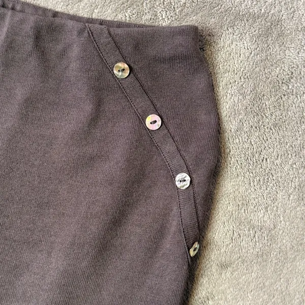 MESHKI Stretch Knit Maxi Skirt Womens M Minimalist Earthy BOHO Indie Sleaze Chic - Image 3