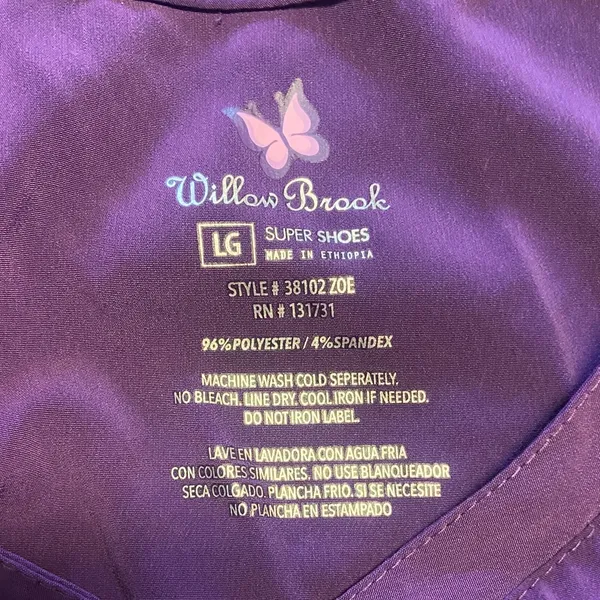 Purple Women's Scrub Set - Image 7