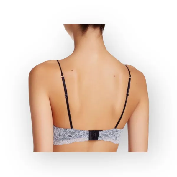 new Honeydew Intimates ❁ Elegance Lace Bra ❁ Black with White Lace Overlay ❁ L ❁ - Image 4