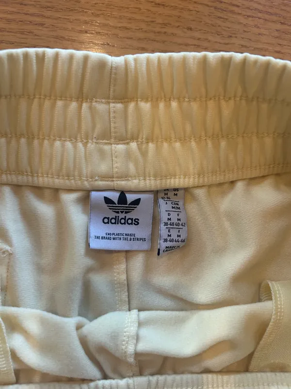 Baby Yellow Adidas Track Shorts - Image 4