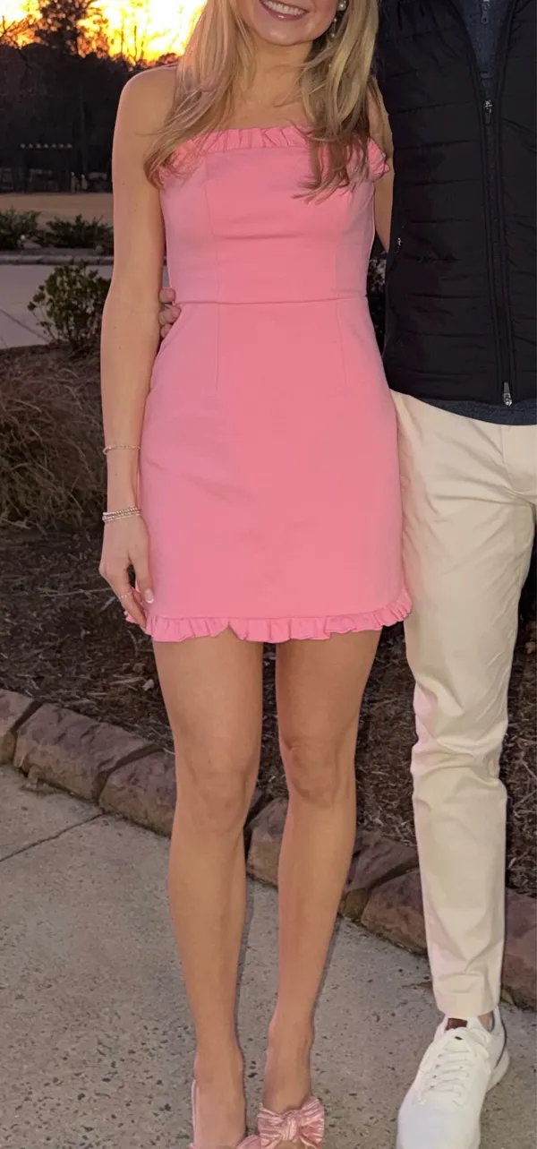 Lulus Pink strapless dress - Image 2