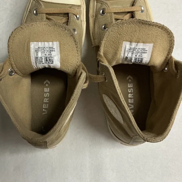 Converse Chuck Taylor All Star Lift Platform Suede High Top Sneakers Womens 9 - Image 9