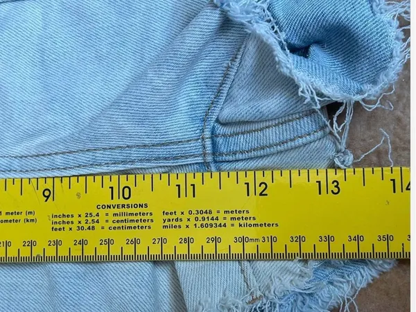wild fable Light Wash highest rise Denim High-Rise Frayed Hem Shorts - Image 6