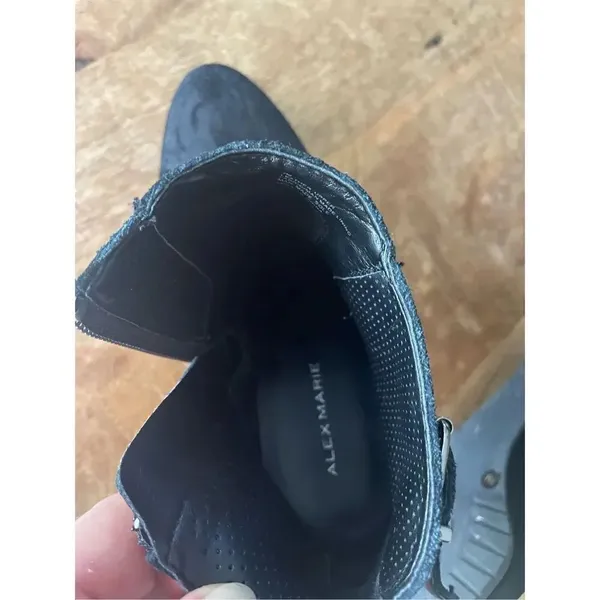 Alex Marie | Shoes |Boots-ankle Genuine Black Suede Size 7M - Image 7