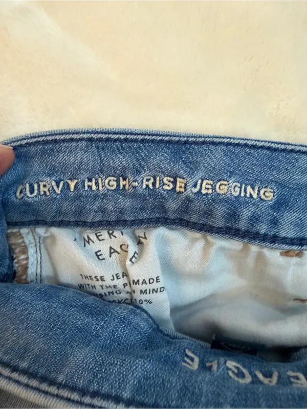 American Eagle Outfitters Medium Blue Skinny Jeans - Women's - Image 4