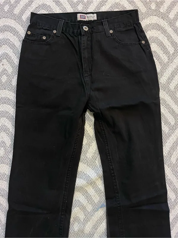 Faded Glory Black Bootcut Jeans 26 Short - Image 2