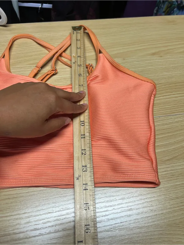 Livy & Kate Peachy Paradise Double Strap Swim Top S NWT - Image 13