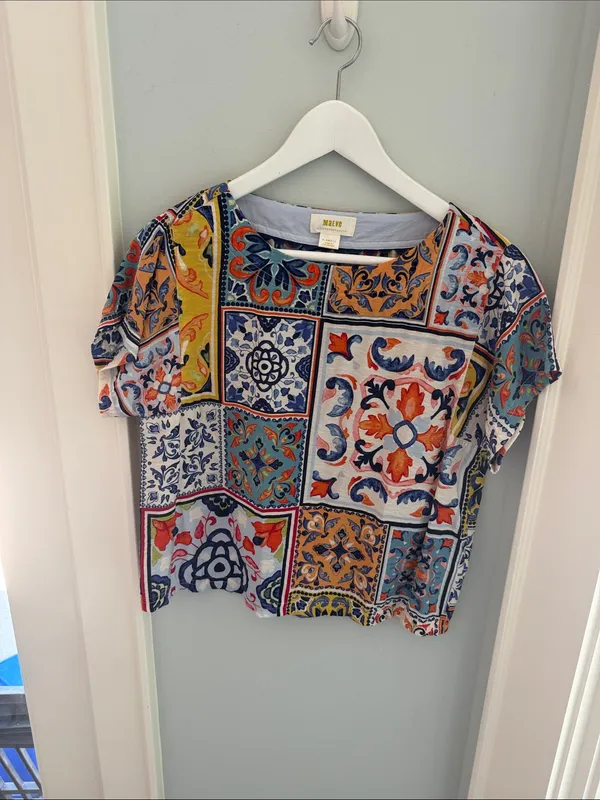 Anthropologie Maeve Paisley Printed Blouse - Image 4