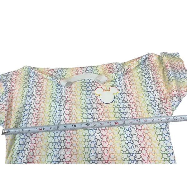 Disney Parks Mickey Mouse Rainbow Spirit Jersey Women’s S Top Short Sleeve NWT - Image 10