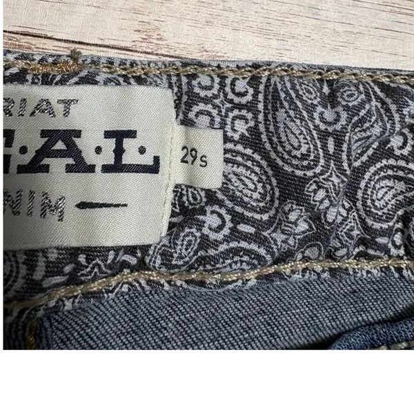 Ariat R.E.A.L Octavia Straight Jeans Women's Size 29S Short Blue Denim Western - Image 5