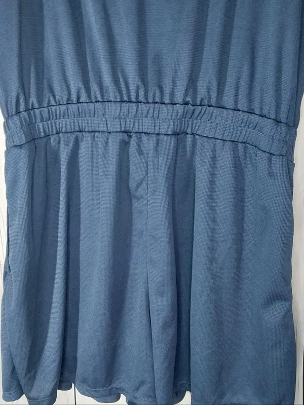 Halara Surplice V-Neck Athleisure Casual Comfy Short-Sleeve Pocket Romper - Image 8