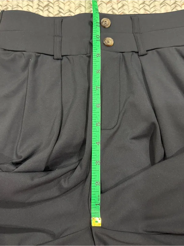 NWT Halara Black High Waisted Double Waistband Wide Leg Work Pants - Image 8