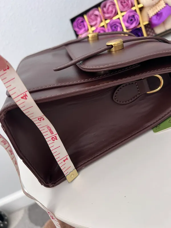 Cute backpack & crossbody Bag Brown - Image 8