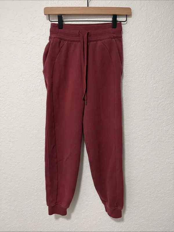 🍋 LULULEMON Drawstring Joggers - Burgundy size 0 - Image 2