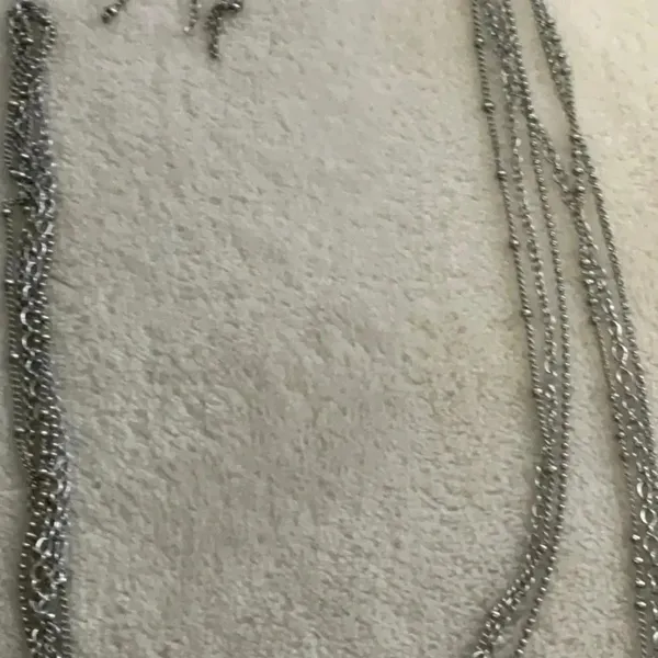 Necklace &Earrings Silver - Image 4