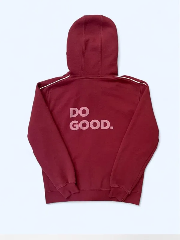 cotopaxi Do Good Organic full zip Hoodie burgundy XL streetwear loungewear fall - Image 4